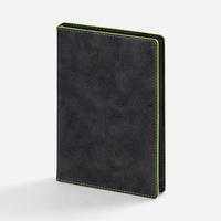 Ежедневник Tivoli, полудатированный, черный с зеленым
