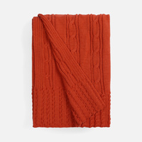 Плед Remitti, оранжевый (морковь)