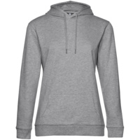 Толстовка с капюшоном женская Hoodie, серый меланж