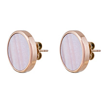 Пусеты SHELL ROSE Fiore Luna *AE01734-4 R/RG