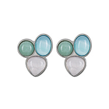 Серьги Azul, Q.Roze, Q.Verde Possebon A0292.20.7.17 S