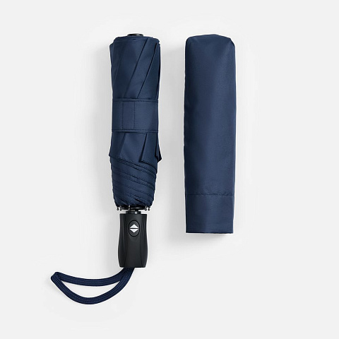 Зонт складной Brellix, темно-синий - рис 8.