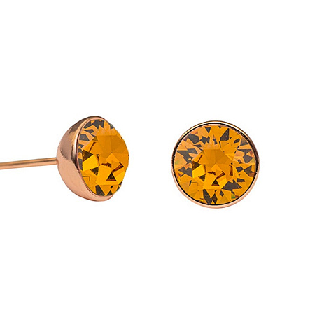 Пусеты Topaz Fiore Luna SWE298 TZ RG - рис 3.
