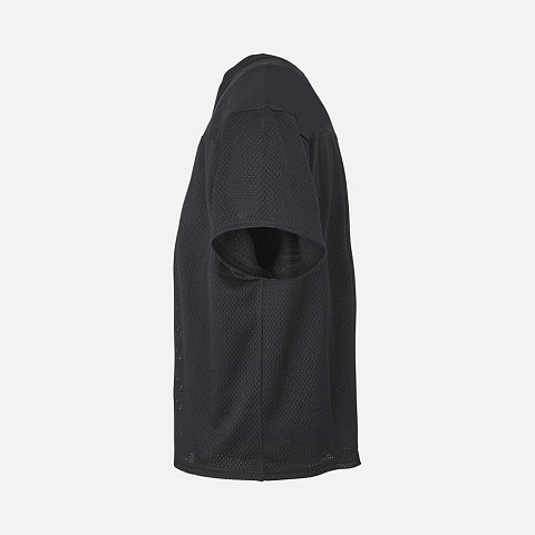 Футболка унисекс Nino с V-образным вырезом, черная - рис 4.