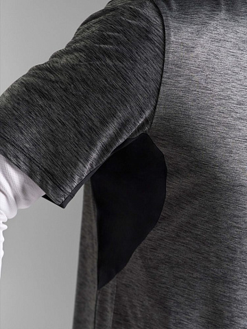 Футболка спортивная унисекс Storm, бежевая (льняная) - рис 7.