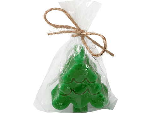 Свеча Елочка, зеленый - рис 6.