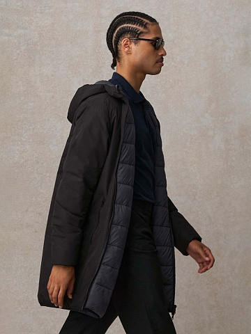 Куртка-парка унисекс Reverse, черная - рис 10.