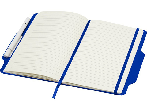 Nexus блокнот формата А5 в твердой обложке с ручкой и карандашом - Ярко-синий - рис 4.