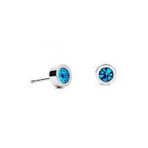 Пусеты Aquamarine 6х3 Fiore Luna SWE126 AQ S