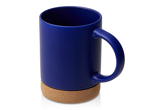 Кружка 450 мл с пробковым дном Корк & Бон, глубокий синий