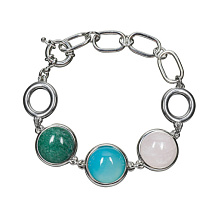 Браслет Azul, Q. Rose, Q.Verde Possebon C0138.20.7.17 S
