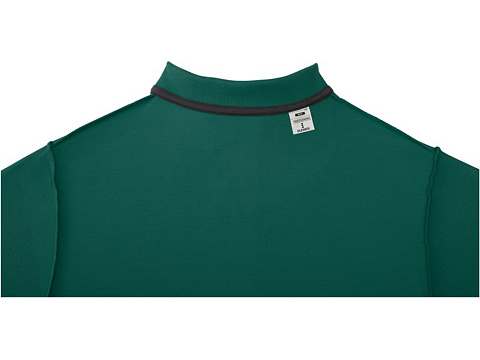 Мужское поло Helios с коротким рукавом, зеленый лесной - рис 4.