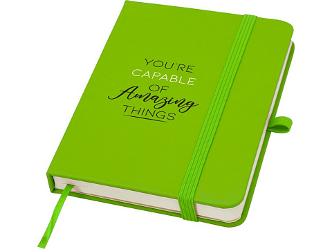 Блокнот Spectrum Plus формата A6 в твердой обложке - Зеленый лайм - рис 6.