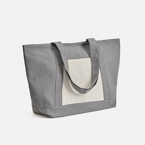 Шопер Shophop, серый с неокрашенным - рис 2.