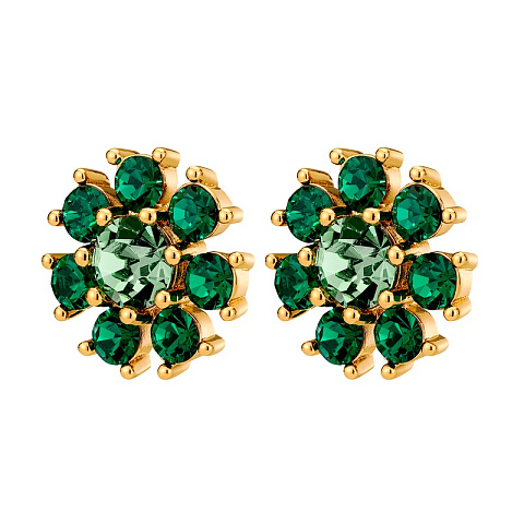 Серьги AUDE SG EMERALD GREEN Dyrberg Kern 450098