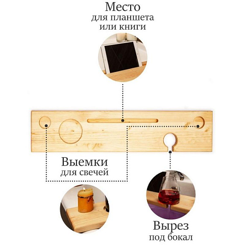 Столик полка для ванны "Отдохни" - рис 5.