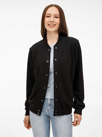 Бомбер унисекс Nuppu, черный - рис 2.