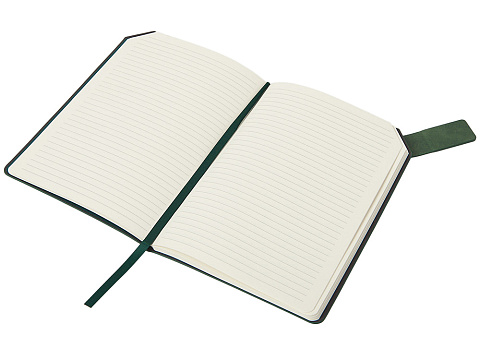 Блокнот А5 в гибкой обложке Chaplin, зеленый - рис 8.