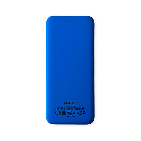 Внешний аккумулятор Kris soft touch, 10000mAh (Синий) - рис 3.