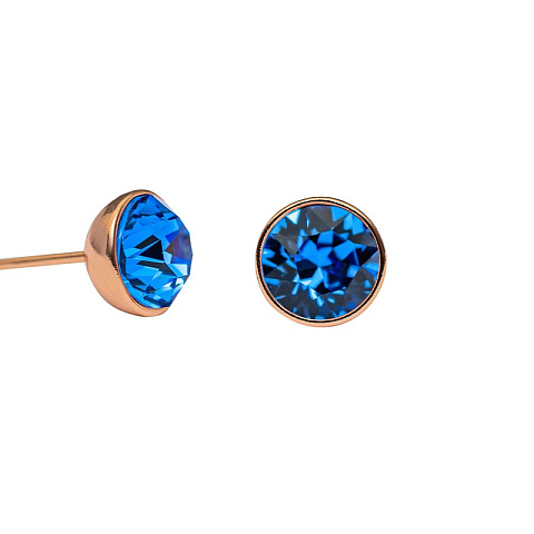 Пусеты Sapphire Fiore Luna SWE298 SA RG - рис 2.