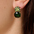 Серьги BECKIA SG EMERALD GREEN Dyrberg Kern 470096 - миниатюра - рис 2.