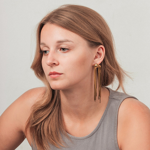 Серьги Узел Fiore Luna AWE1061-G - рис 4.