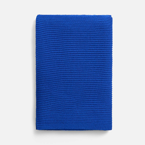 Шарф Nobilis Mono, синий (аква) - рис 4.