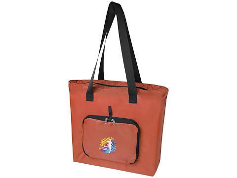 EcoFold Складная эко-сумка из RPET 16 л - Brick - рис 4.