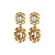 Серьги LINA SG GOLDEN Dyrberg Kern *440063 - миниатюра