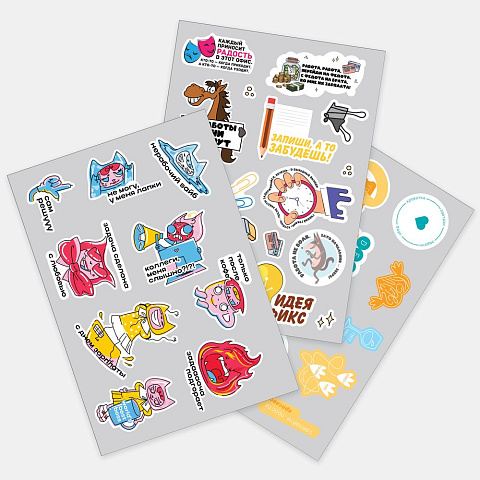 Наклейки из ПВХ Sticker Pack на заказ, S
