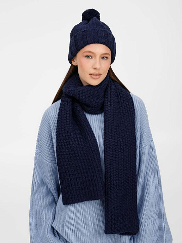 Шарф Frissonelle, темно-синий - рис 8.