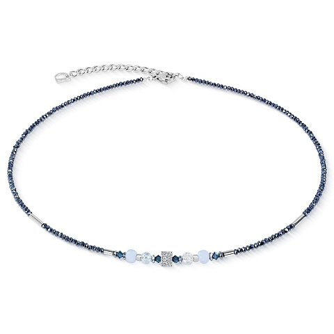 Колье Light Blue-Silver