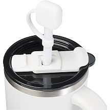 Sip/Сип силиконовая крышка для трубочки - белый