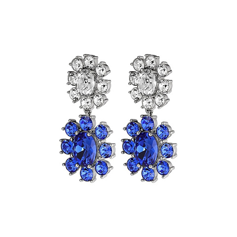 Серьги LINA SS SAPPHIRE/CRYSTAL Dyrberg Kern *440061