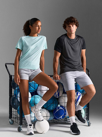 Футболка спортивная унисекс Vortex, черная - рис 10.