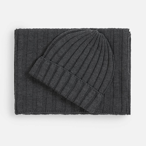 Шарф Metelitsa, темно-серый меланж - рис 5.