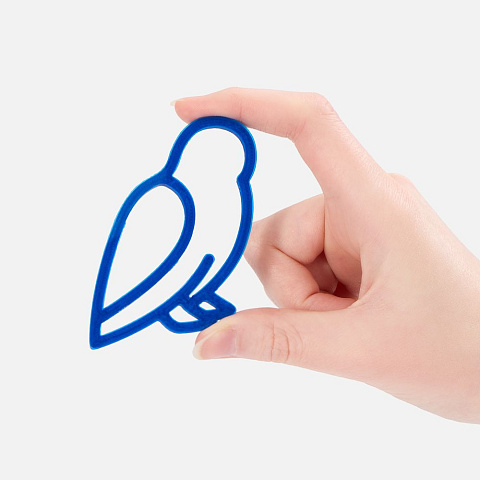 Подвеска «Сова», 3D-печать, синяя - рис 3.