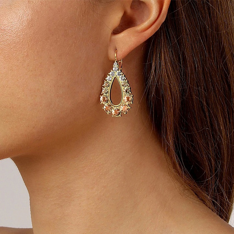 Серьги ZANETTA SG GOLDEN Dyrberg Kern 420081 - рис 2.