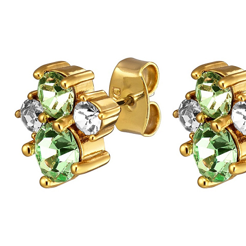 Серьги BILLIS  SG LIGHT GREEN - рис 3.