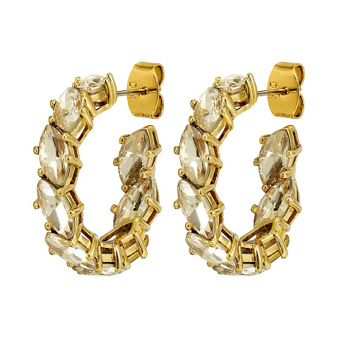 Серьги TAMARIN SG GOLDEN Dyrberg Kern 470015 - рис 3.