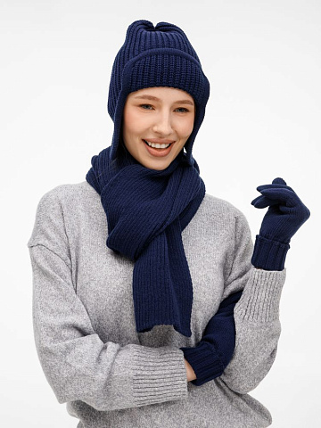 Перчатки Catch Match, темно-синие - рис 4.