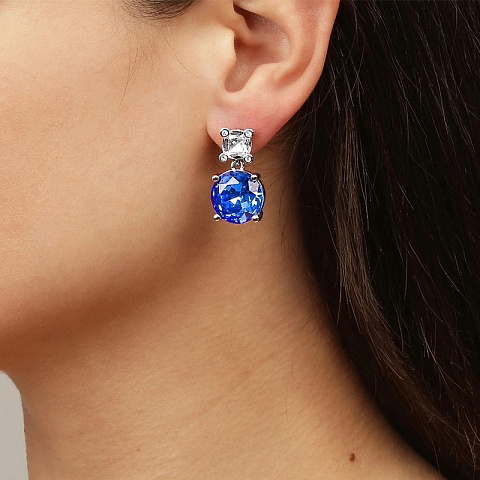 Серьги NICOLA SS SAPPHIRE Dyrberg Kern 440011 - рис 2.