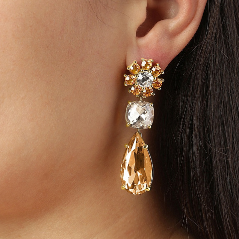 Серьги MISIA SG GOLDEN Dyrberg Kern 460512 - рис 2.