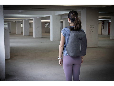 Рюкзак с защитой от краж Phantom Mini, серый - рис 6.