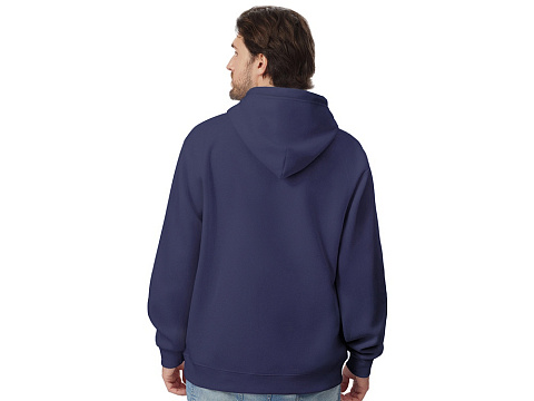 Толстовка с капюшоном оверсайз Lisbon унисекс, темно-синий - рис 6.