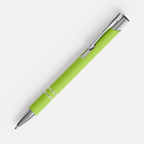 Ручка шариковая Keskus Soft Touch, зеленое яблоко - рис 2.