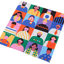 Салфетка для протирания очков с возможностью полноцветной печати