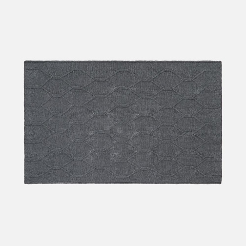 Плед Curve Verve, серый меланж (маренго) - рис 4.