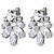 Серьги DRAGO SS CRYSTAL Dyrberg Kern 470023 - миниатюра - рис 3.