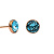 Пусеты Aqua Fiore Luna SWE297 AQ RG - миниатюра - рис 2.